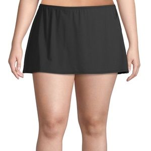 Liz Claiborne Plus black swimskirt